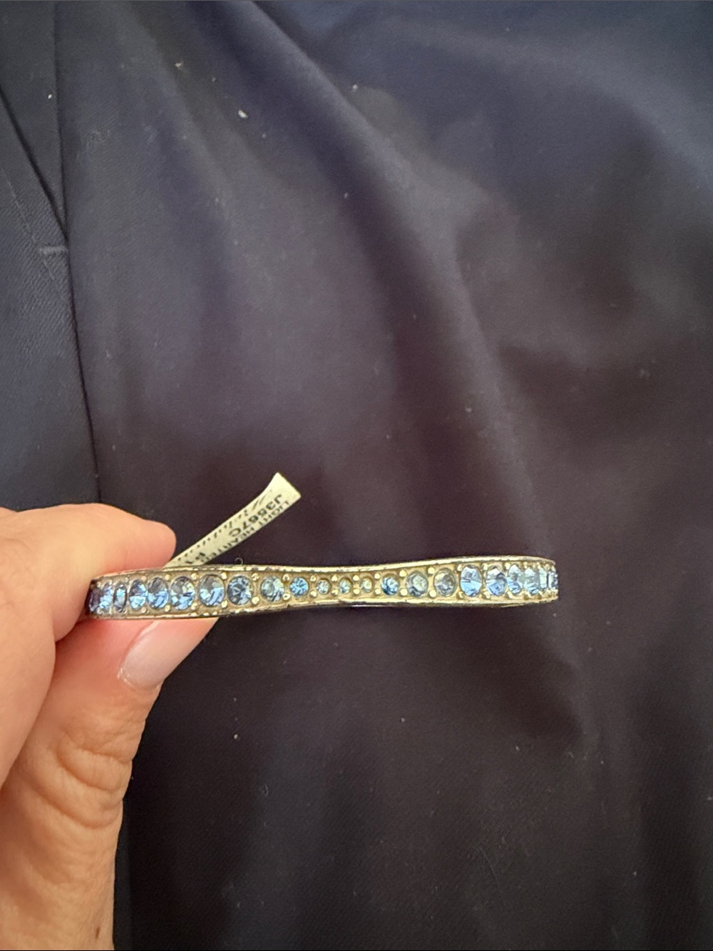 Brighton Gold-Tone Bracelet with Light Blue Crystals
